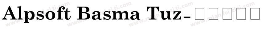 Alpsoft Basma Tuz字体转换